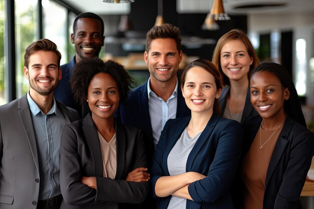 A group of people standing next to each other