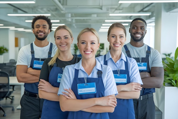 a group of people wearing blue shirts with the name  lanyard  on it