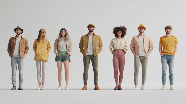 Photo a group of people wearing clothes and a jacket with the word quot on it