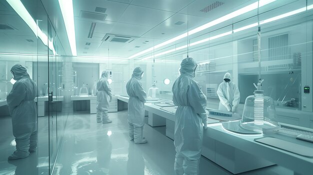 Group of People in White Lab Coats