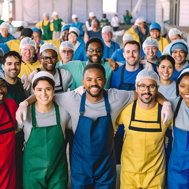 a group of people with aprons that say quot im a quot