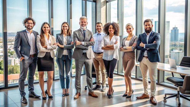 a group of people with arms crossed one of them has his arms crossed