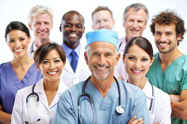 a group of people with a blue uniform that says  medical