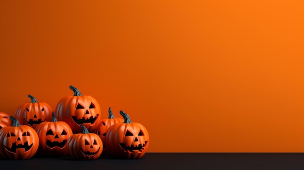 a group of pumpkins on a table with one that says pumpkins on it.