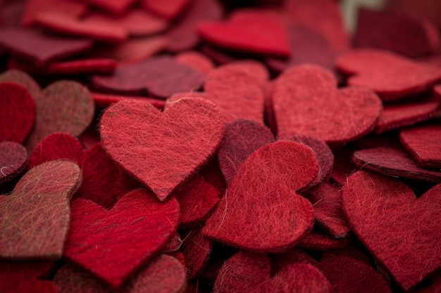 a group of red hearts pattern background