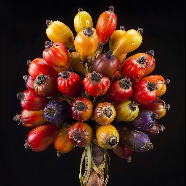 Group of Ripe Carambolas Arranged Neatly