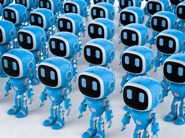 Group of robotic assistants or artificial intelligence robots