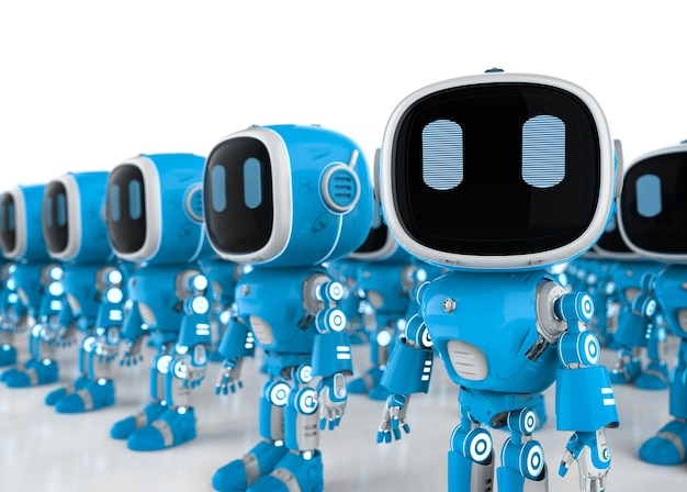 Group of robotic assistants or artificial intelligence robots