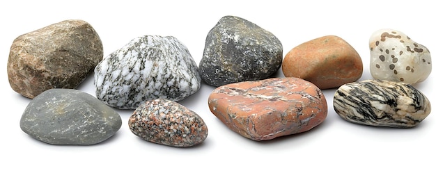 a group of rocks with different colors and different colors