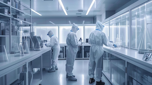 Group of Scientists in Lab Coats