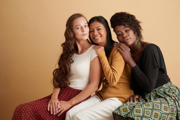 Group of Smiling Young Women