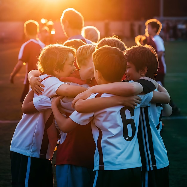 a group of soccer players with the number 6 on their jerseys