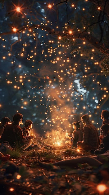 Group of Strangers Make Wishes on a Rare Celestial Event