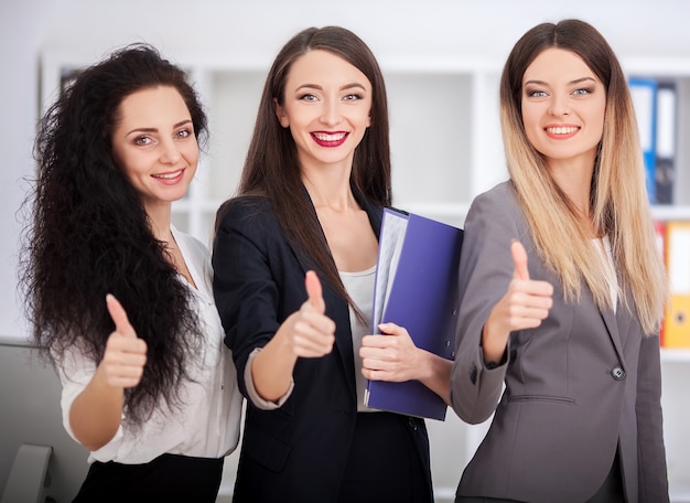 A group of successful businesswomen.