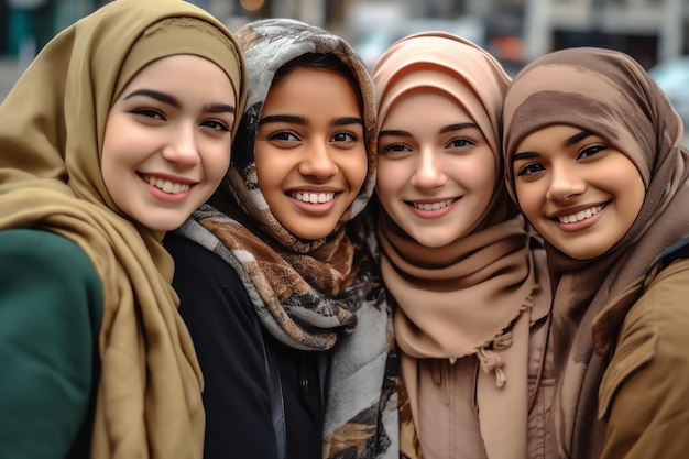 A group of woman students