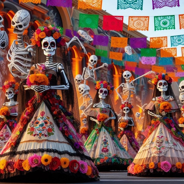 Photo a group of women dressed in costumes with the word sugar on them