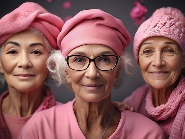 A group of women representing in womens day