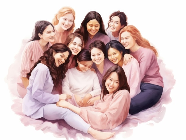 Group of Women Sitting Together