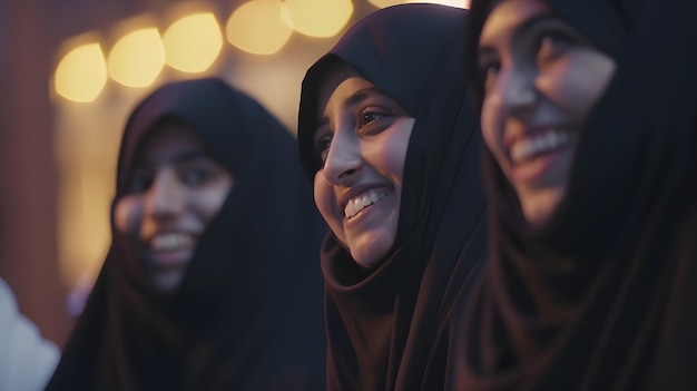 A group of women smile and smile at the camera.