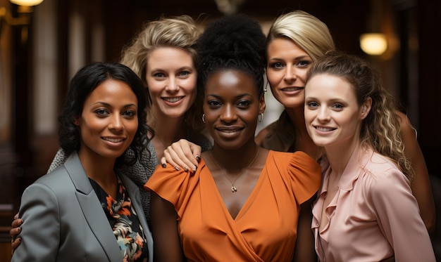 Photo group of women standing together