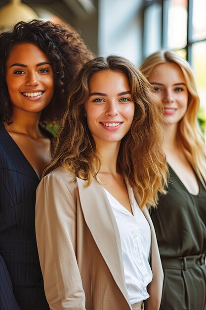 Photo group of women standing together