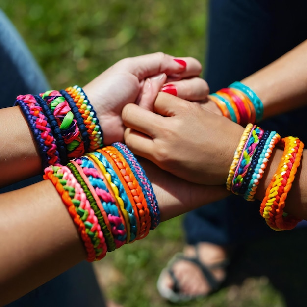 a group of women wearing bracelets that says quot quot quot quot quot quot quot quot