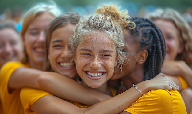 a group of women wearing yellow shirts with the words quot do not know what they are quot