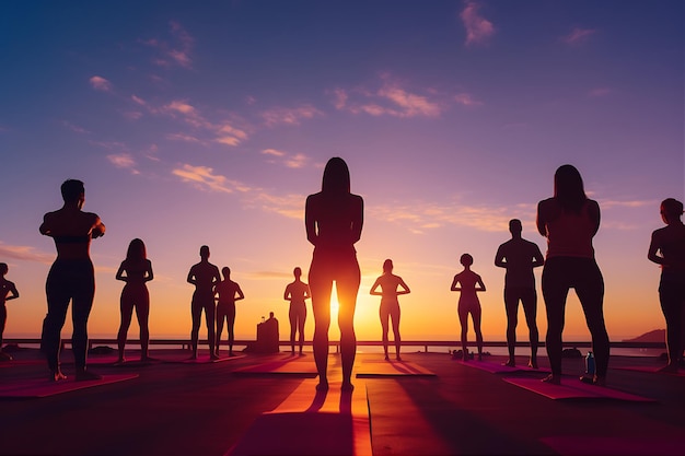 Group Yoga Session