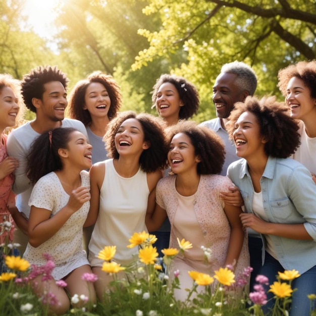 a group of young women are smiling and posing for a photo