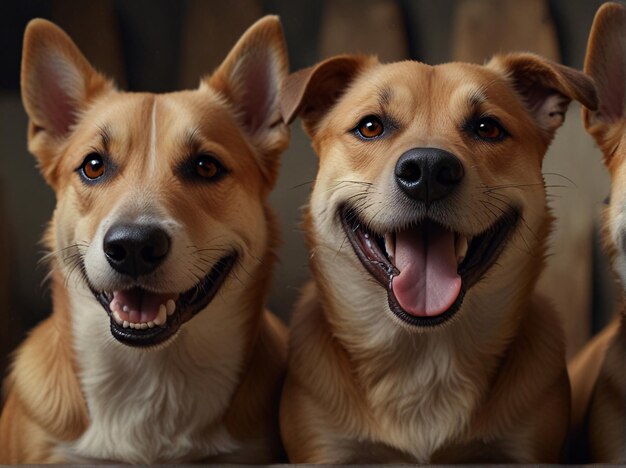 Groups Of Happy Dog