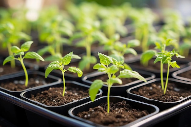 growing plants in a greenhouse