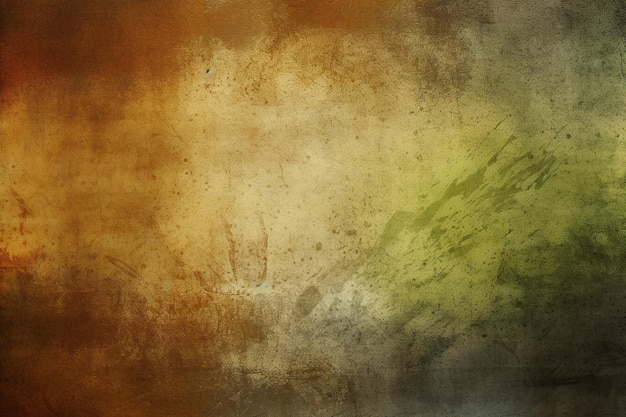 A grunge background with a green and orange background