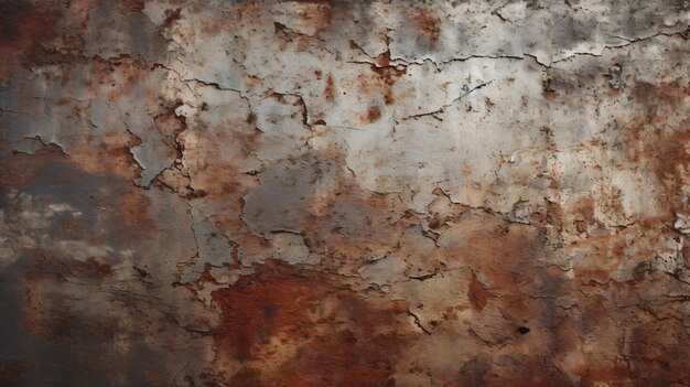 Grunge background with metallic plate on wood board