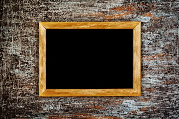 Grunge background with wooden frame