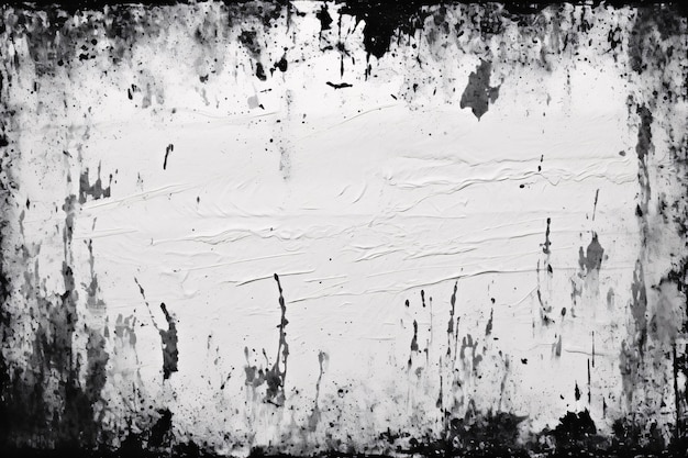 Grunge black and white Texture background Abstract Ink Texture Border Rusty Texture Background Grunge Texture Background AI Generative