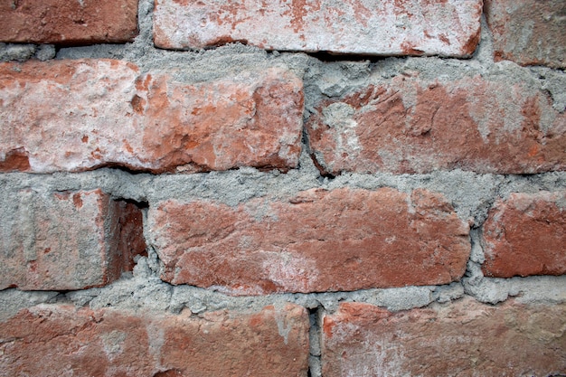 Grunge brick wall, red texture grunge background