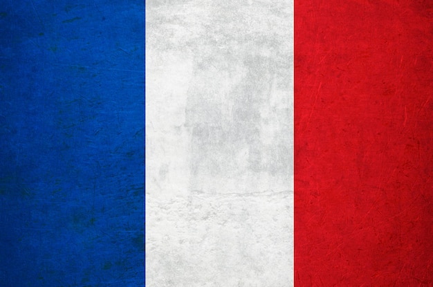 Grunge Flag Of France background