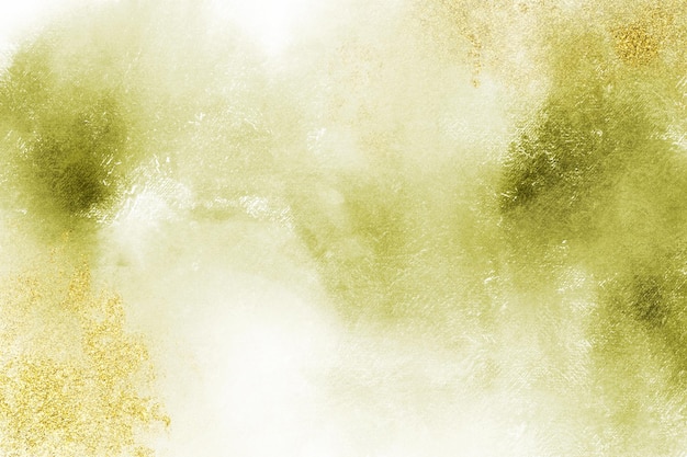 Grunge Green and Gold Watercolour Background Texture