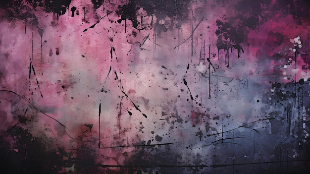 Grunge Horror Background Trash Black Tan Pink Purple