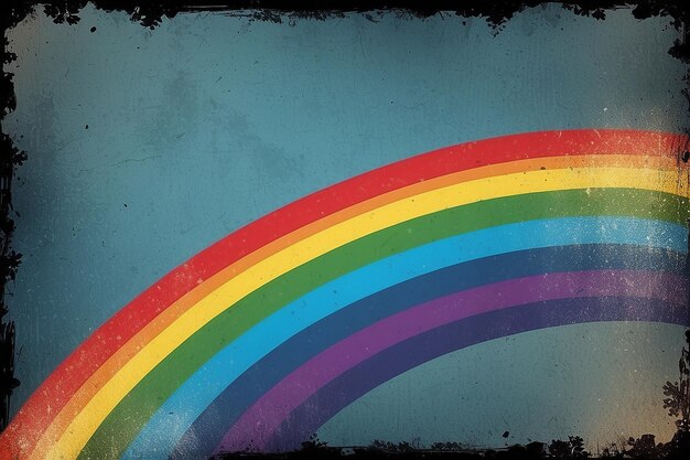 Grunge rainbow background stock illustration