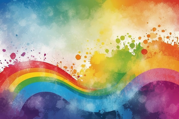 Grunge rainbow background stock illustration