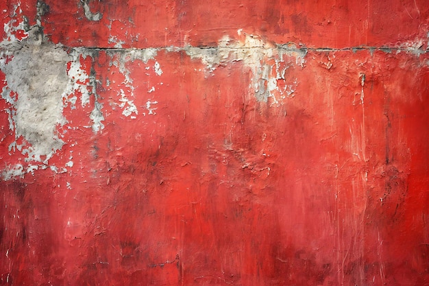 Grunge red wall background Texture of old weathered concrete wall