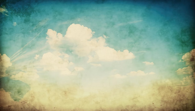 Grunge retro sky background