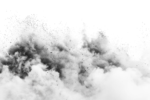 Photo grunge smoke and dust particles on a white background