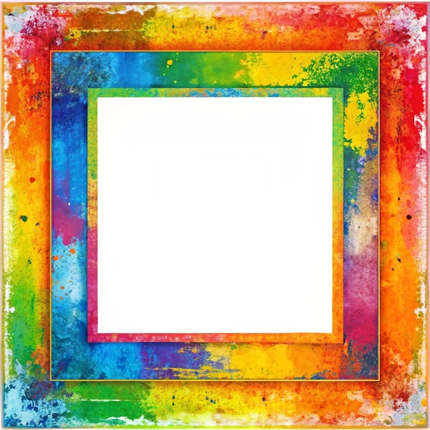 Photo grunge square colorful frames collection