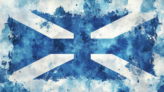 Photo a grunge style representation of the flag of scotland perfect for creative projects and designs