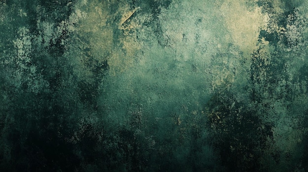 Photo grunge texture background green wall with distressed paint