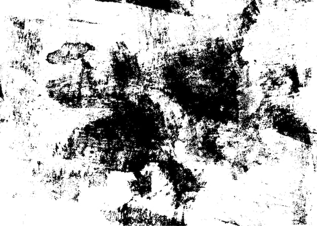 Grunge texture Black and white ink on paper hand brush urban abstract print with scratch and dash