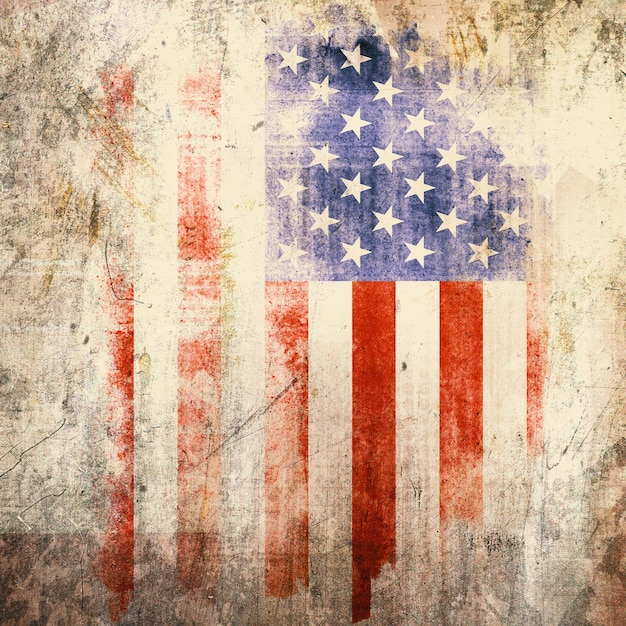 Grunge USA Flag background texture