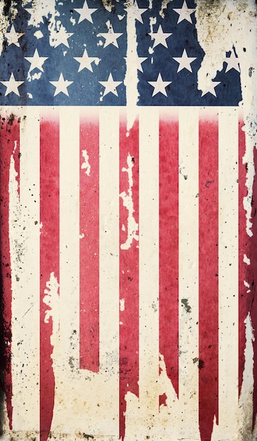 Grunge USA Flag